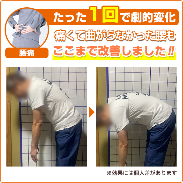 ビフォーアフター：腰痛