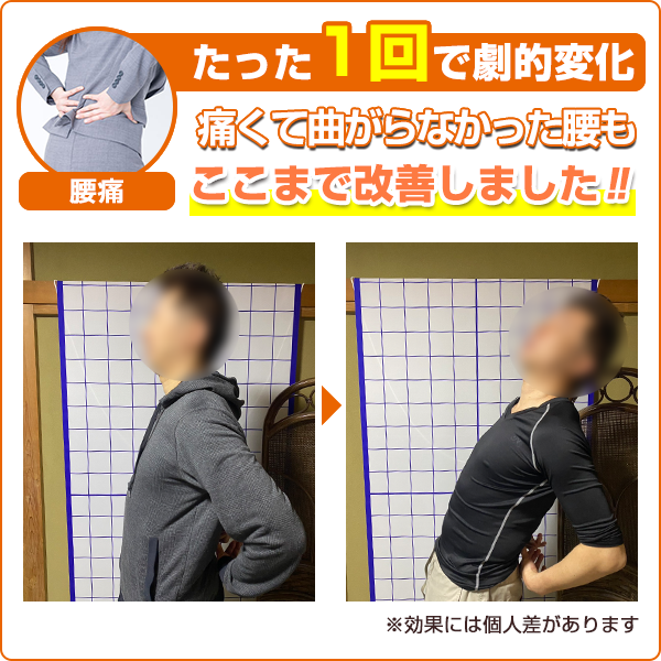 ビフォーアフター：腰痛