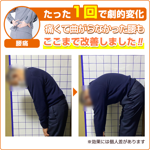 ビフォーアフター：腰痛