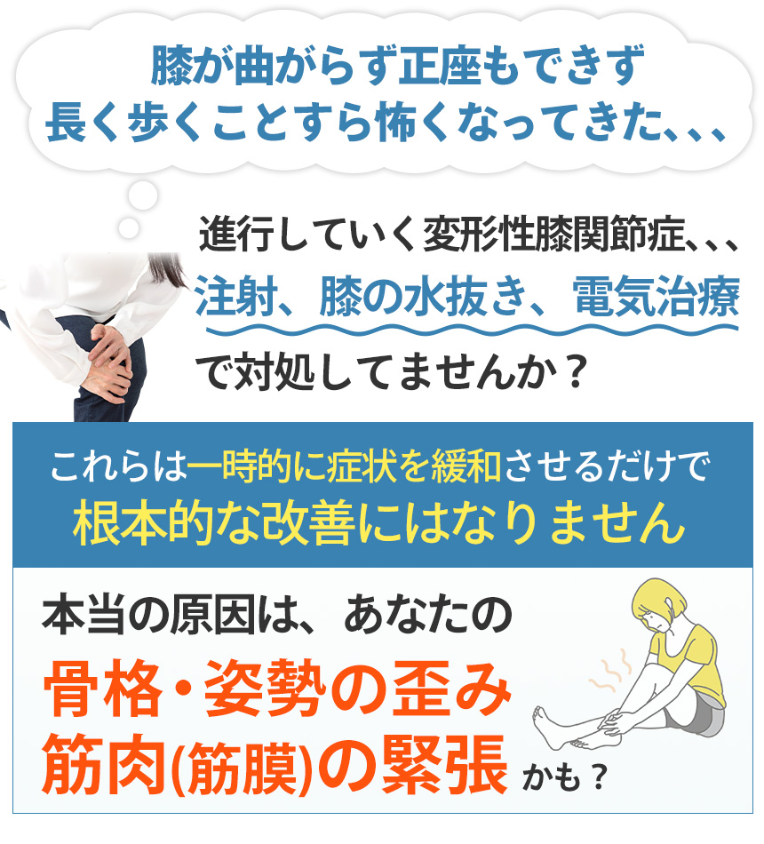 膝の痛みの本当の原因